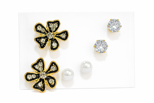 Graceful Combo Of Stud Earrings