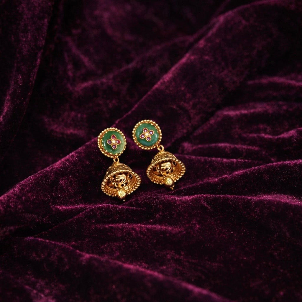 Heritage Gold-Tone Elephant Motif Choker Necklace Set