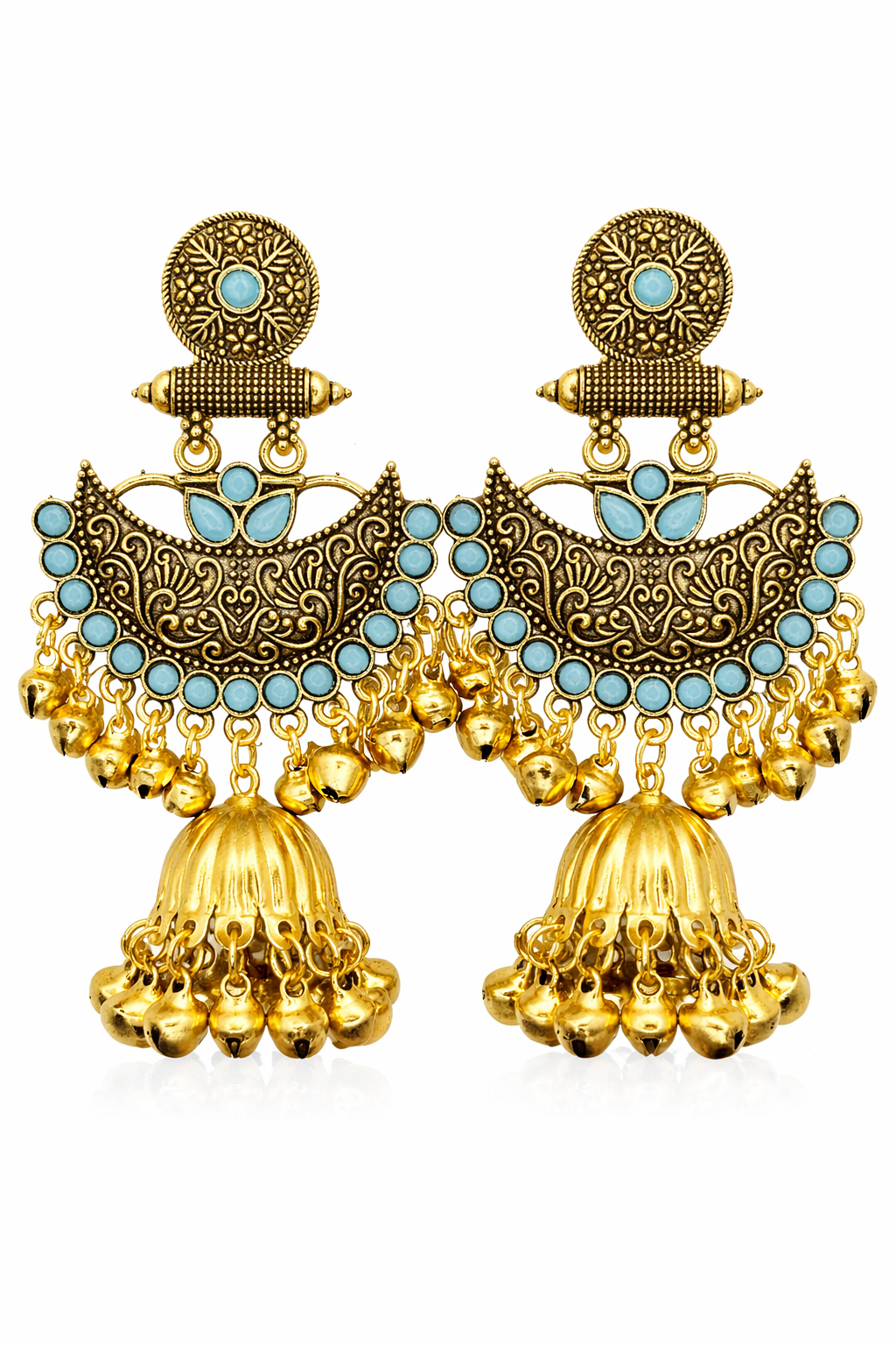 Chandbali Jhumka Earrings
