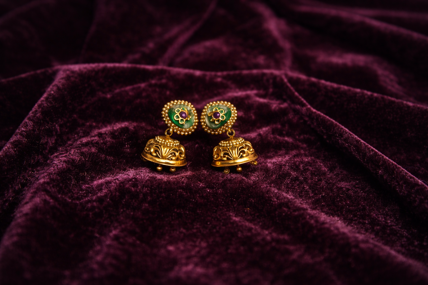 Traditional Antique Gold Necklace Set