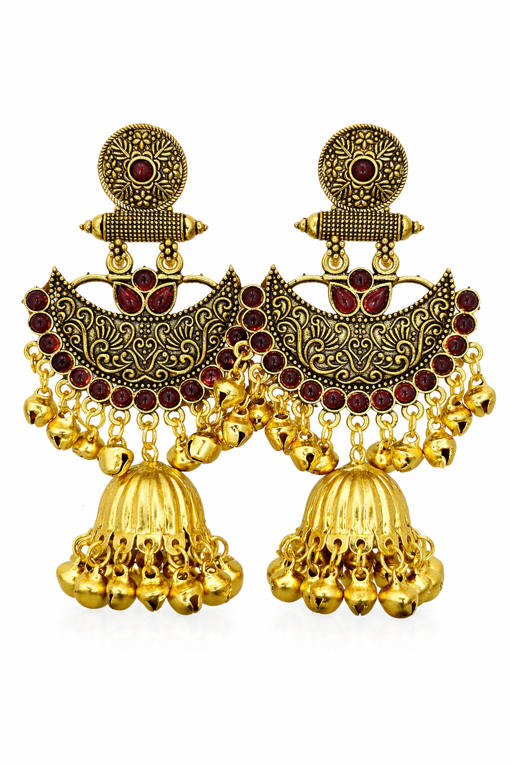 Chandbali Jhumka Earrings
