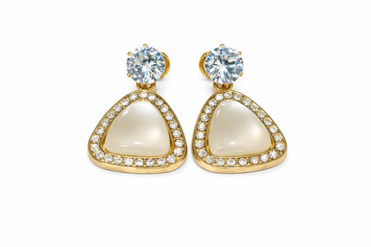 Stud Drop Earrings