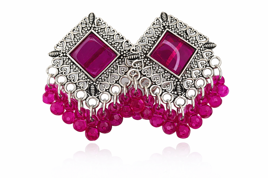 Oxidised Afgani Earrings