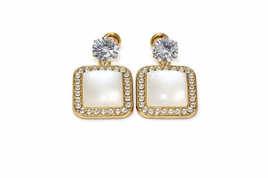 Stud Drop Earrings