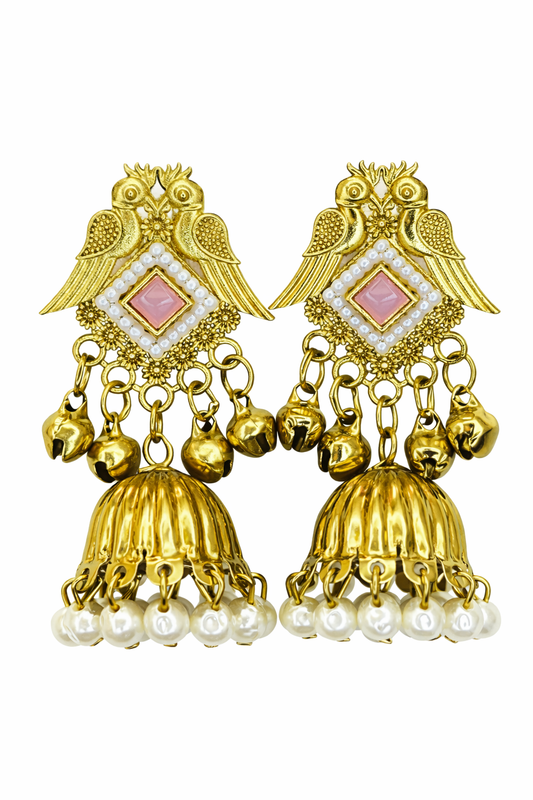 Temple Jhumka Earrings
